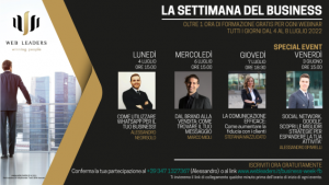 La settimana del business dal 4 luglio al 8 luglio, webinar gratuiti sul web marketing